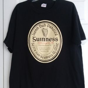 VINTAGE Guinness Irish Black T-shirt XL
